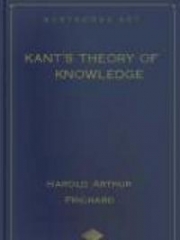 Kant's Theory of Knowledge