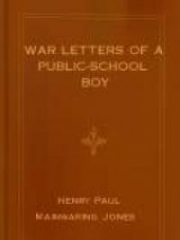 War Letters of a Public-School Boy