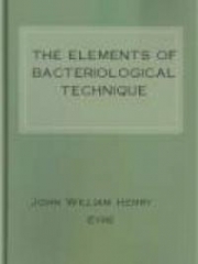 The Elements of Bacteriological Technique