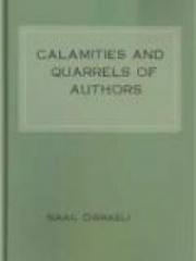 Calamities And Quarrels Of Authors